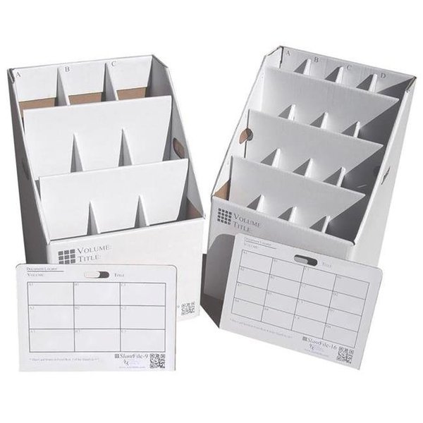 Advanced Organizing Systems Advanced Organizing Systems SlantFile-9 9 Slot Rolled Document Storage SlantFile-9